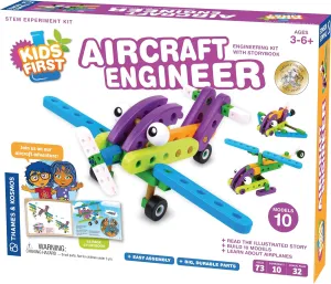 Thames & Kosmos Kids First Aircraft Engineer | STEM | 32 Page Full-Color Illustrated Storybook | Ages 3  | Preschoolers & Kindergartners | Develop Fine Motor Skills | Parents' Choice Gold Award