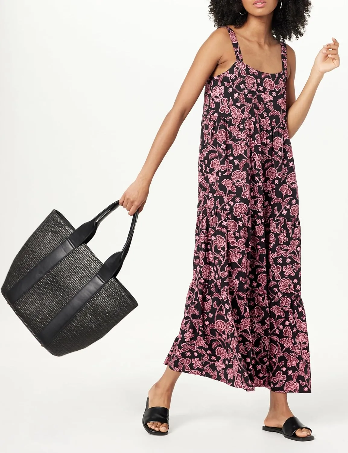 The Drop Women's Britt Tiered Maxi Tent Dress