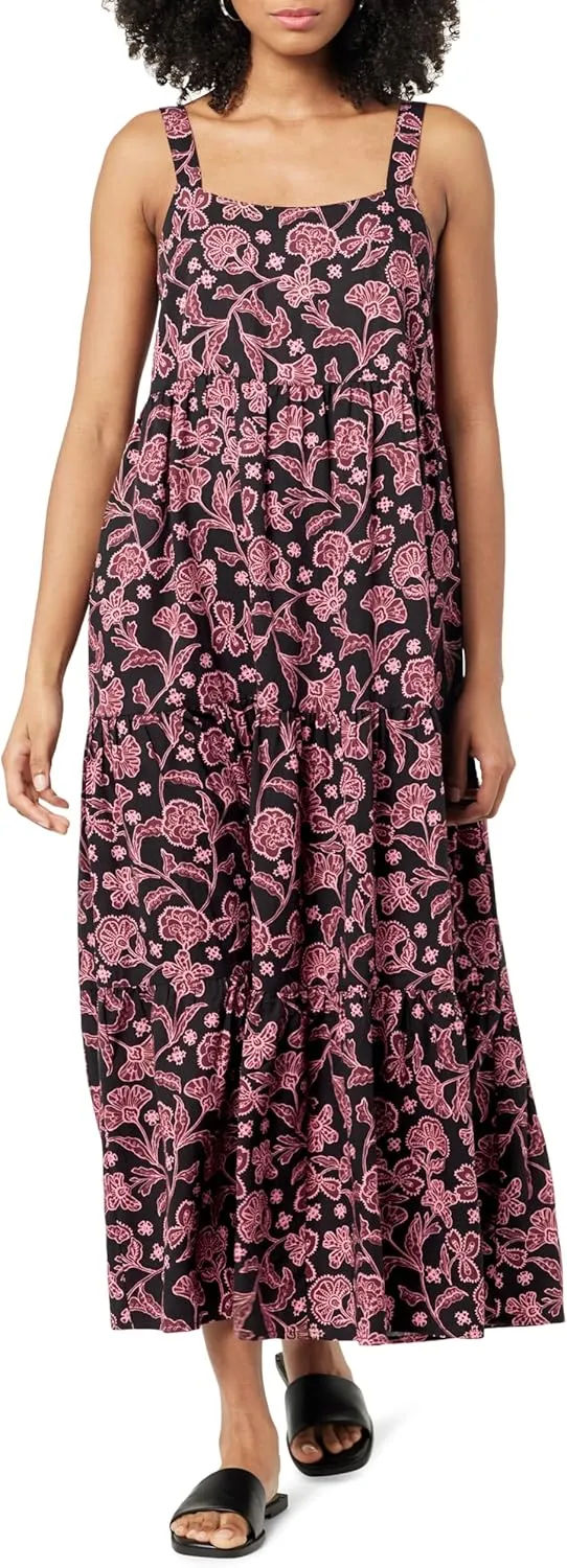 The Drop Women's Britt Tiered Maxi Tent Dress
