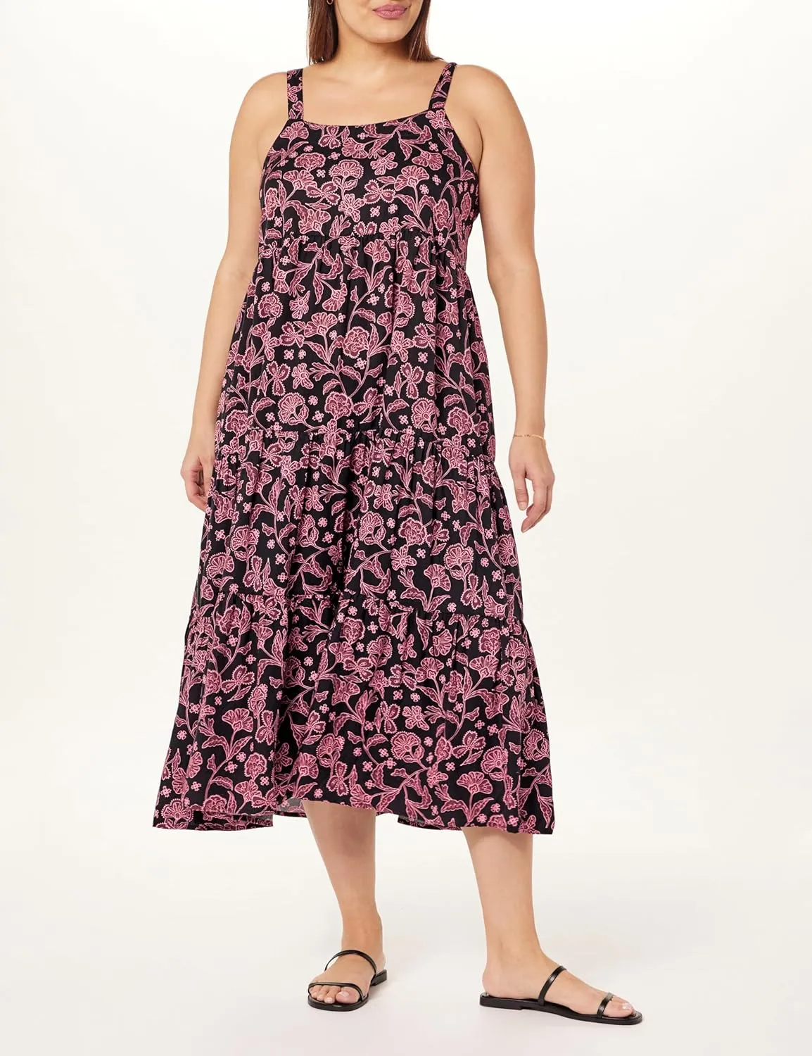 The Drop Women's Britt Tiered Maxi Tent Dress