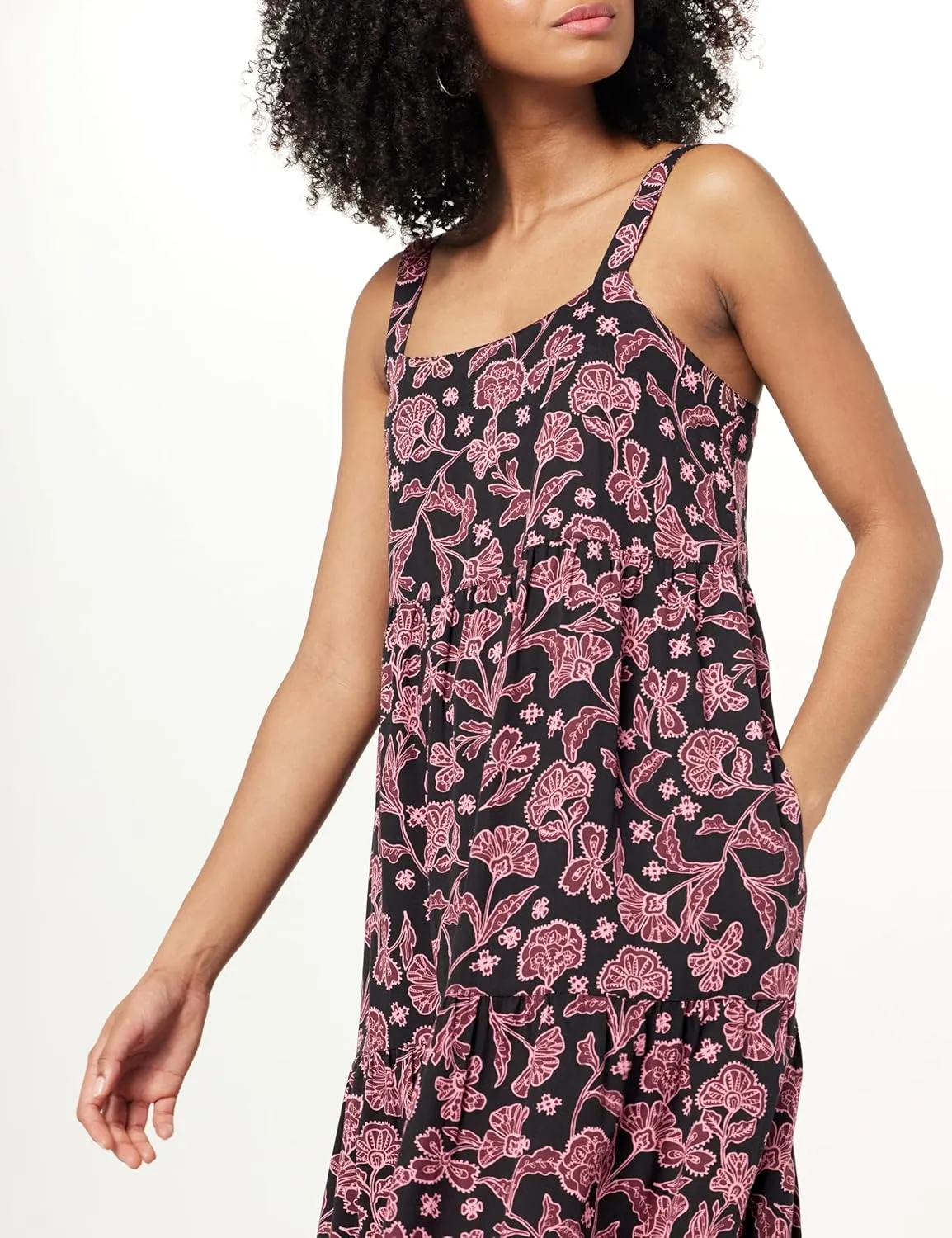 The Drop Women's Britt Tiered Maxi Tent Dress
