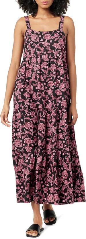 The Drop Women's Britt Tiered Maxi Tent Dress