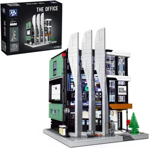 The Office Architecture Building Bricks Set, Modern City Modular Buildings kit, Street View Building Bircks kit for Adults(3828 Pcs)
