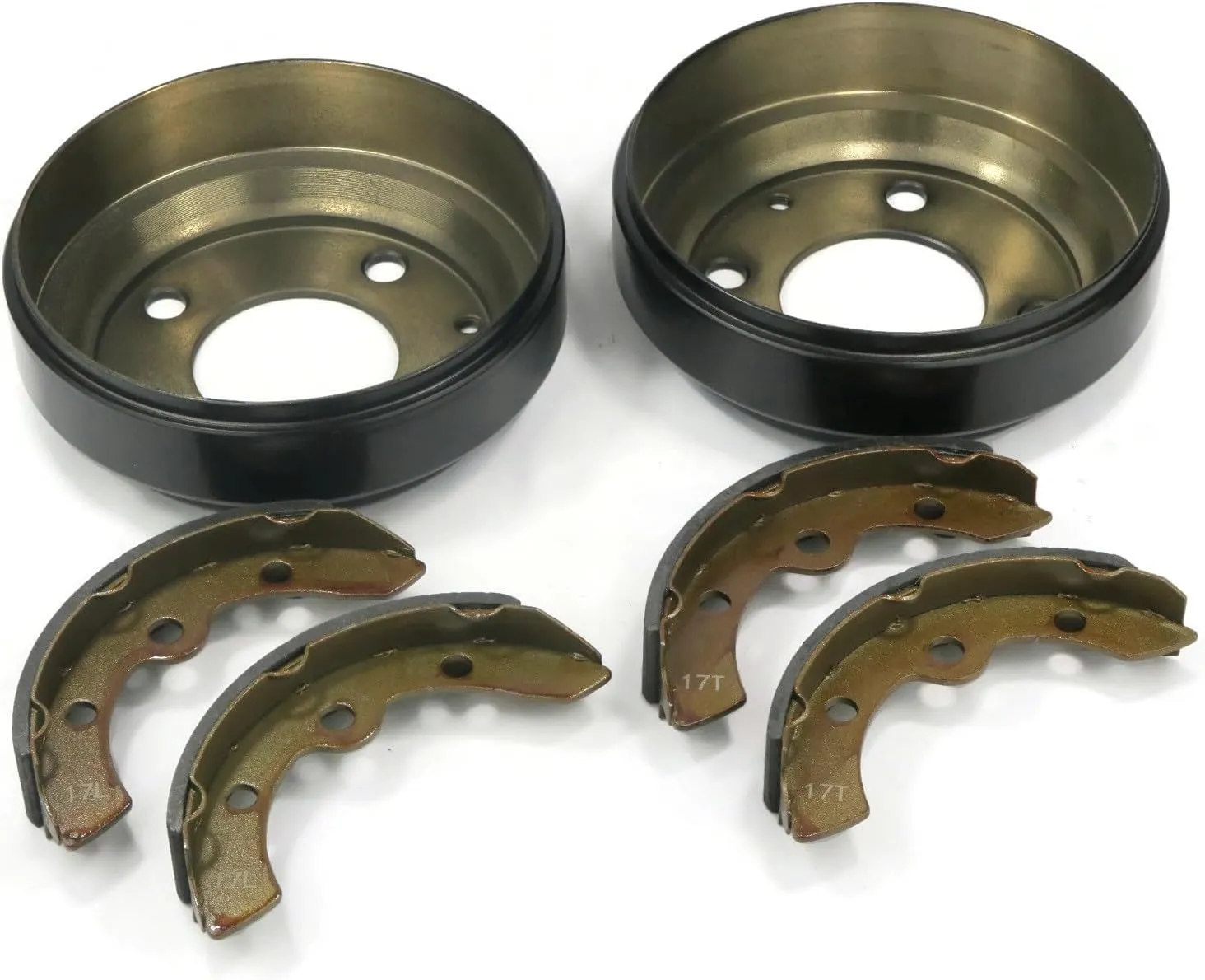 The ROP Shop | Rear Brake Drums & Shoes Kit for 1982 & Up Yamaha Gas and Electric Golf Carts G1