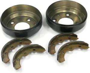 The ROP Shop | Rear Brake Drums & Shoes Kit for 1982 & Up Yamaha Gas and Electric Golf Carts G1