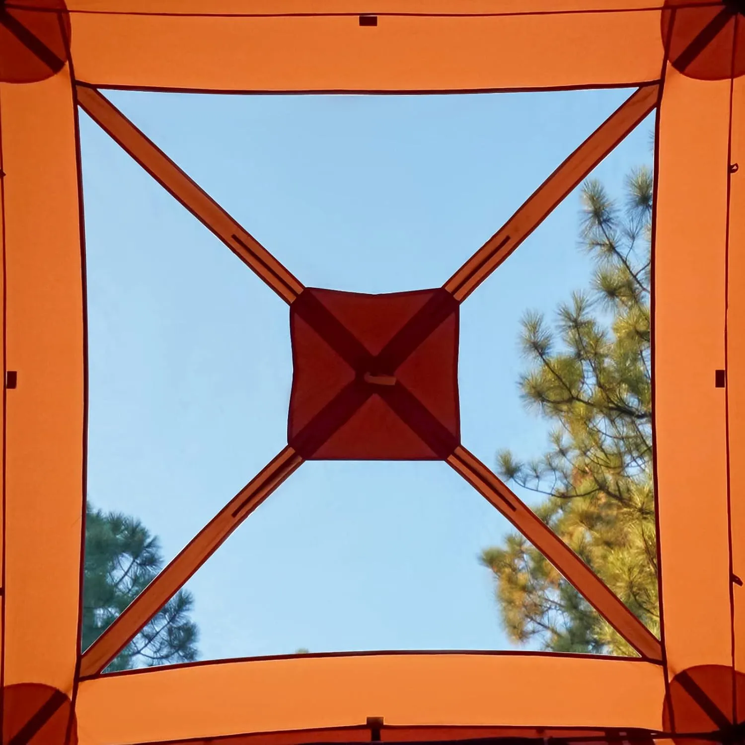 TIMBER RIDGE 4 Person Instant Pop Up Hub Tent, Easy 60 Second Setup, Weather Resistant Camping Family Cabin Tent with Rain Fly and Carry Bag for Camping Hiking Outdoor Travel
