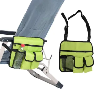 Topyond Camping Chair Organizer Bag Beach Chair Armrest Bag Outdoor Chair Organizer Single Shoulder Hanging Storage Bag for Camping