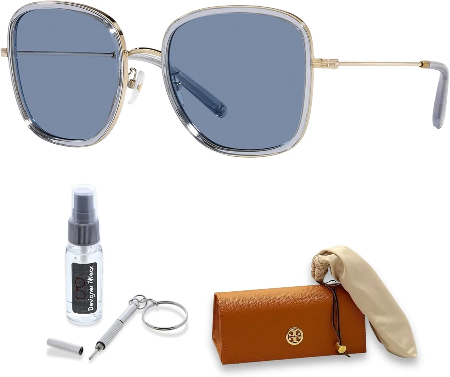 Tory Burch TY6101 Square Sunglasses for Women   BUNDLE With Designer iWear Eyewear Kit