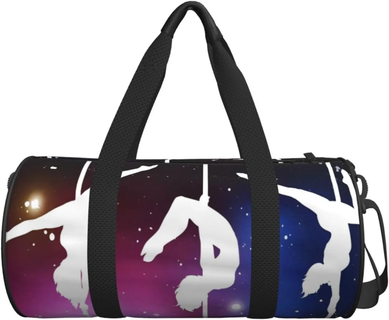 Travel Duffle Bag for Men Women, Pole Dance Space Duffle Bags for Sport Gym Overnight Luggage