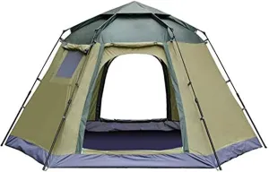 Travel Tent Automatic Tent 4 Person Instant Camping Tent Backpacking Family Dome Tents for Camping Hiking for Outdoors (Color : Blue)