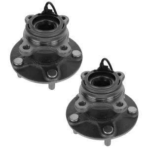 TRQ Rear Wheel Hub Bearings Assembly Set Compatible with 2007-2013 Suzuki SX4