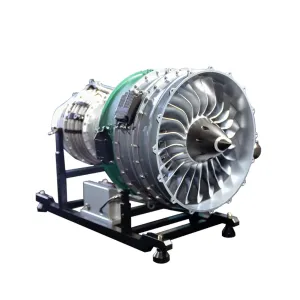Turbofan Engine Model Kit, 1000 PCS 1/10 Double Rotor Axial Electric Ducted Fan Engine Kit, Mechanical Metal Airplane Engine Motor Kit Mini, Science Educational Toy Gift