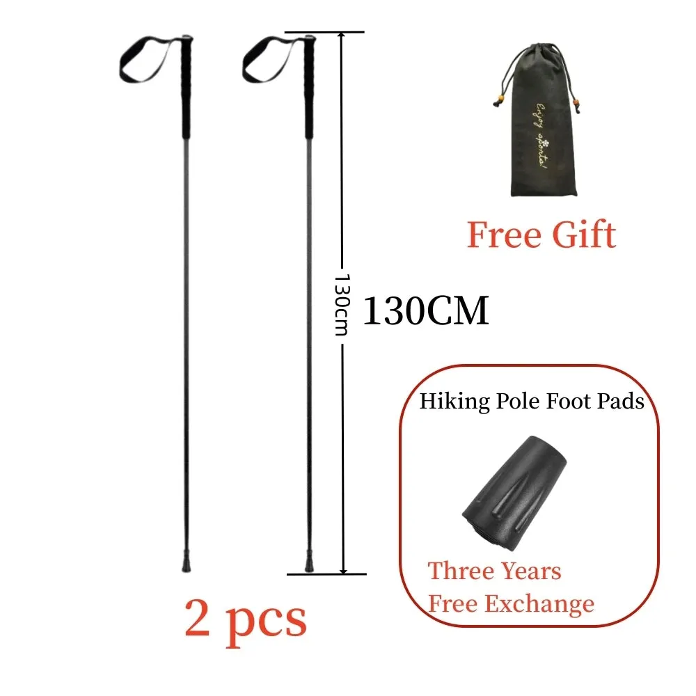 Ultra-Light Carbon Folding Trekking Pole 115g Collapsible Hiking Stick for Walking Mountain Climbing