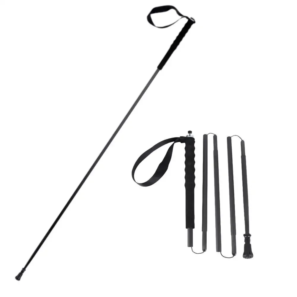 Ultra-Light Carbon Folding Trekking Pole 115g Collapsible Hiking Stick for Walking Mountain Climbing