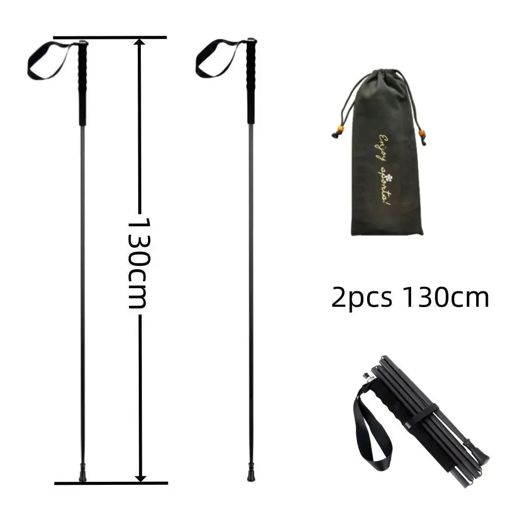Ultra-Lightweight Foldable Carbon Fiber Trekking Poles – Hiking Sticks for Mountain Climbing/Walking