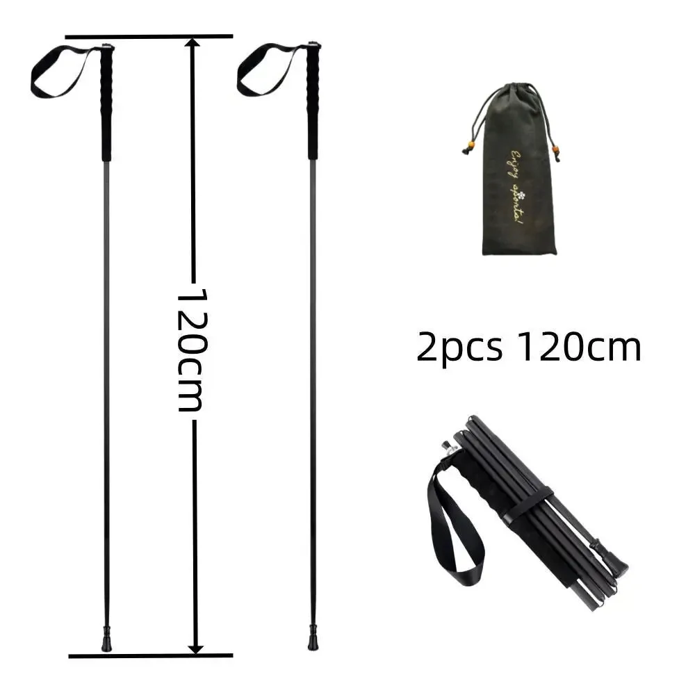 Ultra-Lightweight Foldable Carbon Fiber Trekking Poles – Hiking Sticks for Mountain Climbing/Walking