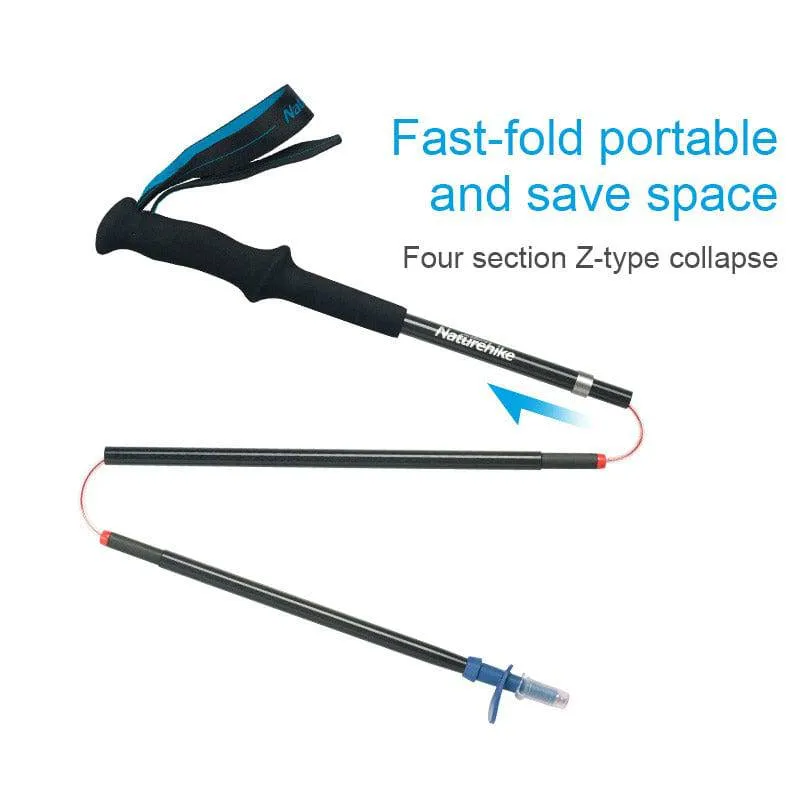 Ultralight Folding Carbon Fiber Trekking Pole Hiking Stick