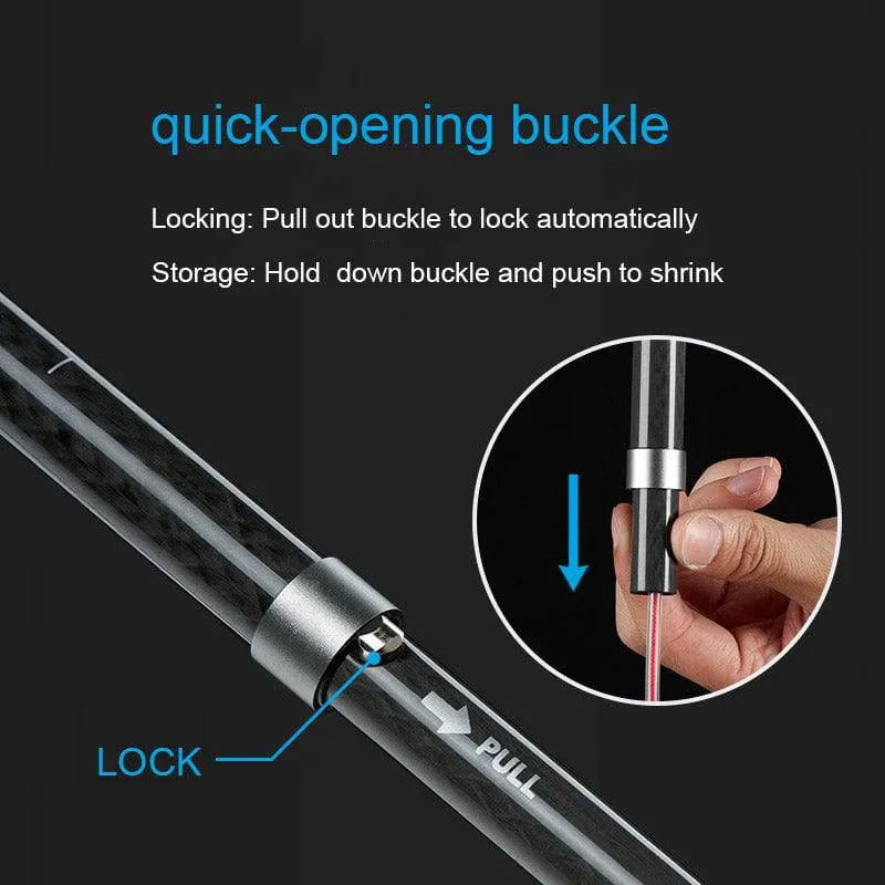 Ultralight Folding Carbon Fiber Trekking Pole Hiking Stick