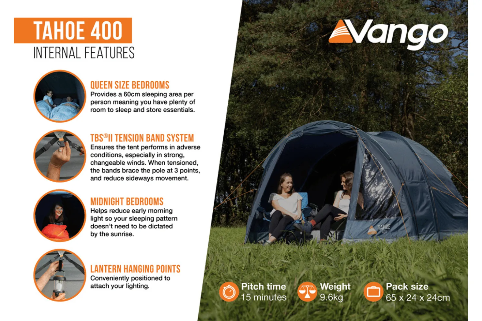 Vango Tahoe 400 4-Person Tent