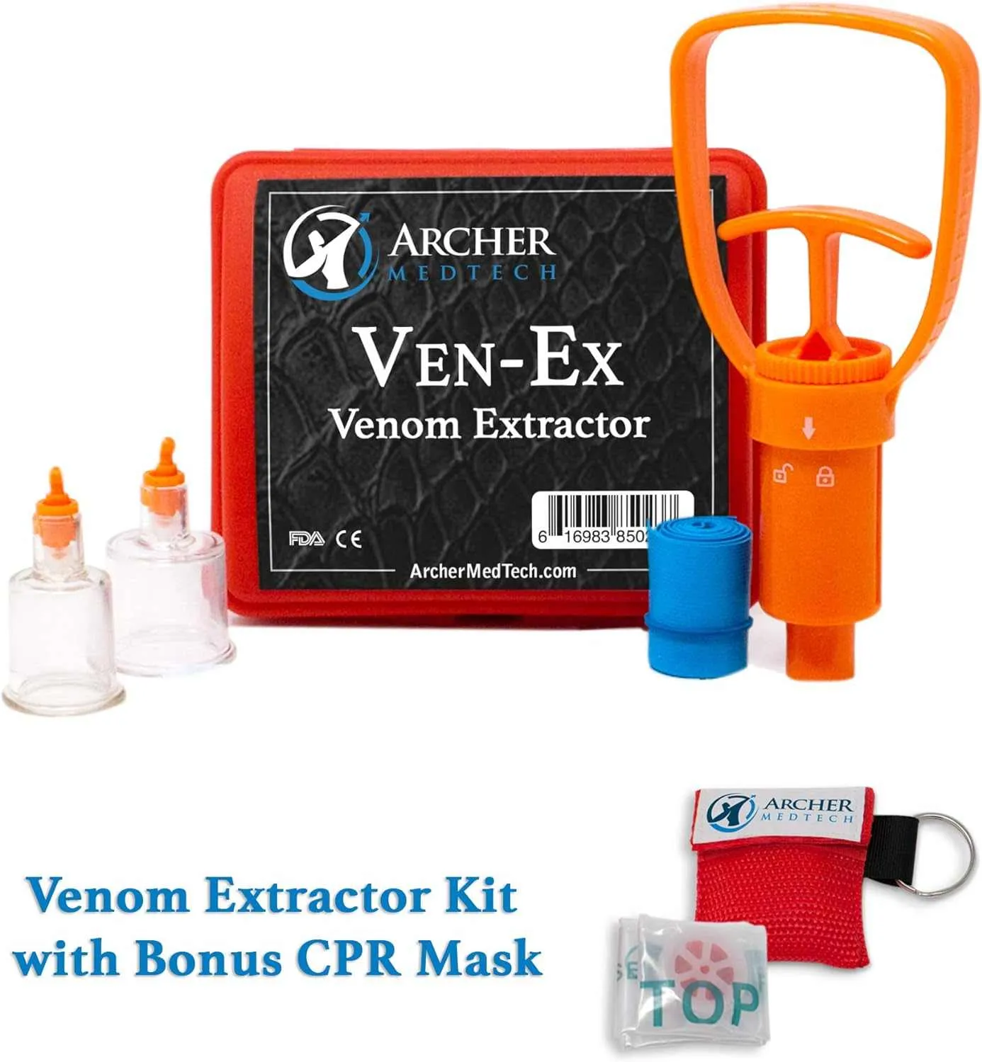 Ven Ex Snake Bite Kit Bee Sting Kit Venom Extractor Suction Pump Bite and Sting First Aid