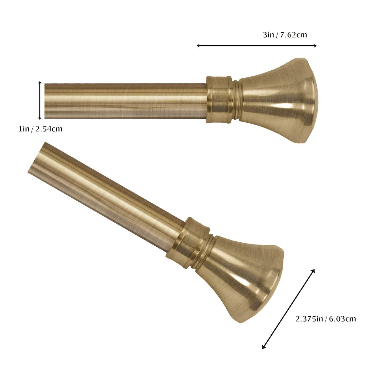 Versailles Flare Decorative Rod Set