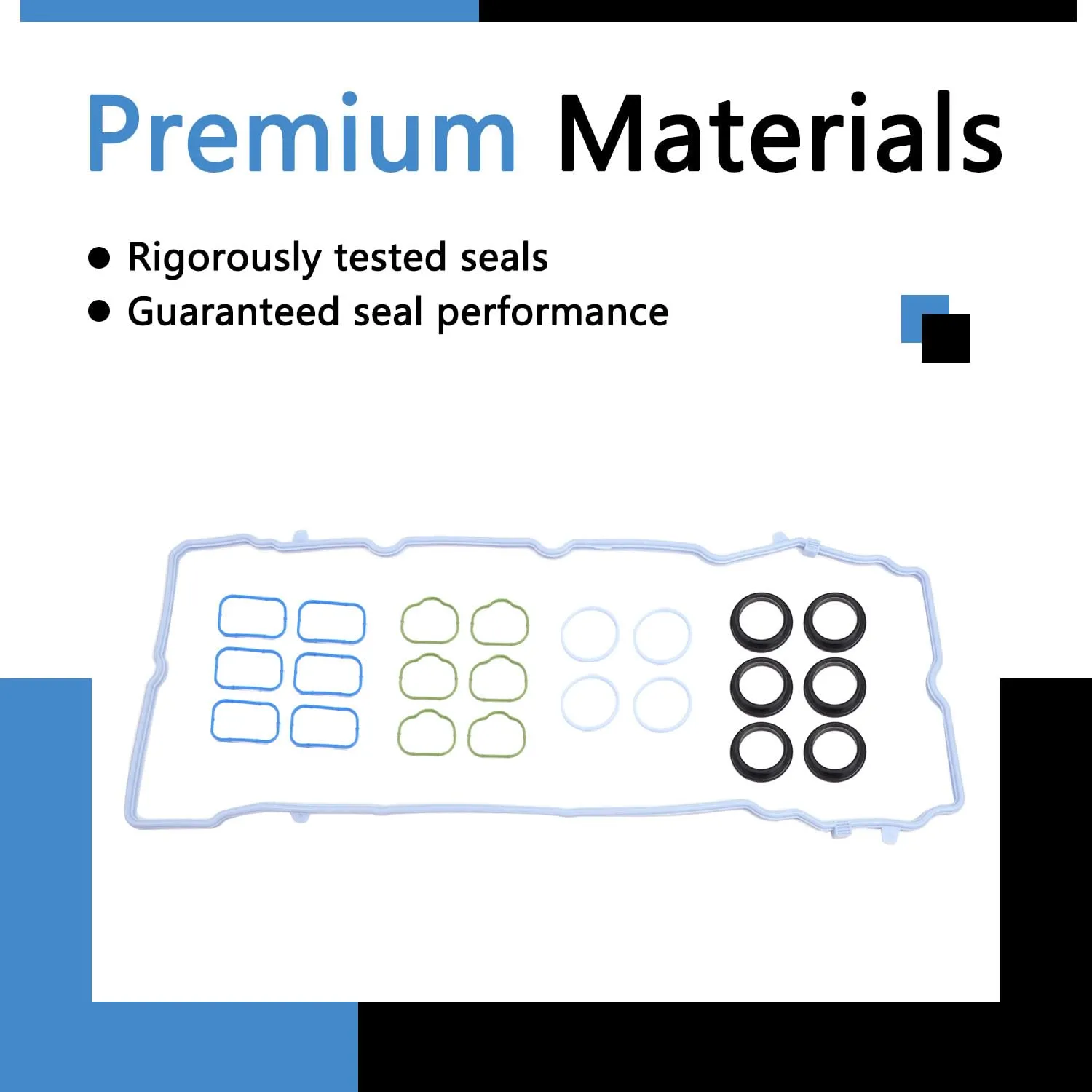 VS50805R Valve Cover Gasket Kit Set MS97204 Compatible with 2011-2020 3.6L V6 Dodge Avenger Challenger Durango Grand Caravan Journey Ram 1500 Cherokee Grand Cherokee Wrangler 200 300