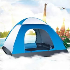 Waterproof 3-4 Person Camping Tent Quick and Easy Shelter for Outdoors Hiking