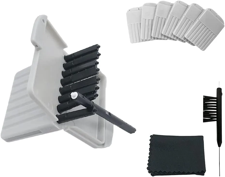Wax Guards Cerumen Stop Filters for Phonak/Unitron/Widex Hearing Aids Cleaner with Cleaning Brush Kit Tools and Carry Case – 6Packs/48 Pieces