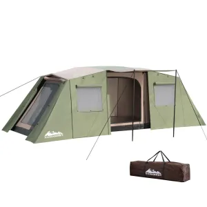 Weisshorn Instant Up Camping Tent 10 Person Outdoor Family Hiking Tents 3 Rooms-QLD_Metro