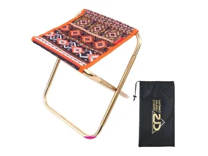 with Camping Stool Seat Portable Chair Outdoor - Bag Folding Storage Orange Super deal Courteous staff