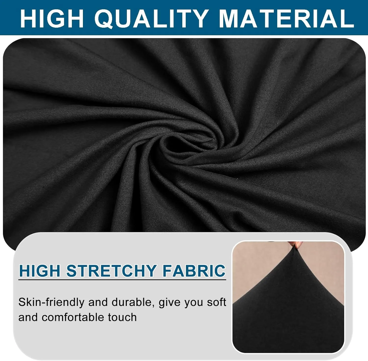 WOMACO 2 Pieces Club Chair Slipcover Printed Stretch Armchair Tub Round Barrel Swivel Chair Covers withc Cushion Cover Elastic Bottom Sofa Furniture Protector for Tullsta (2, Black)