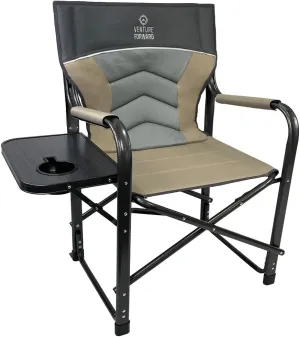 XL Directors Chair - Heavy-Duty Camping Chair with Table, Perfect for Camping and Outdoor Activities - 400 lbs. Capacity